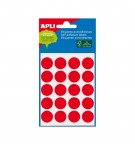 Etiquetas Redondas 19mm Vermelho Apli 2065 100un