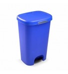 Contentor 50L Plástico Azul com Pedal