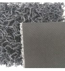 Tapete Malha PVC c/Fundo 14mm Cinza Metro Linear