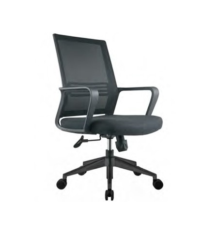 Cadeira Operativa Giratória com Braços Spin Preto