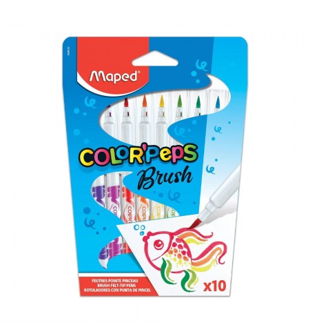 Marcador Feltro 010un Maped Color Peps Brush