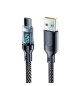 Cabo USB-A 3.0 PD 120W para USB-C com Display 1m