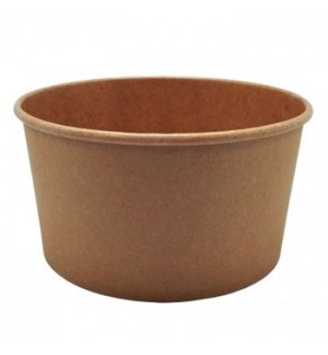 Saladeiras 1000ml Cartão Redondo Ø150mm Cor Kraft 50un