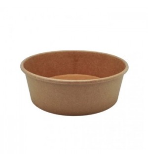 Saladeiras 500ml Cartão Redondo Ø150mm Cor Kraft 50un