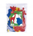 Jogo Sensorial Apli Formas Animais Costura Sortido 6un