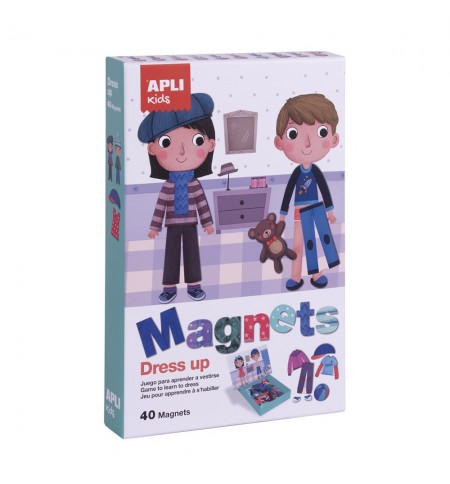 Jogo Educativo Magnético Apli Vestuário 40 Peças