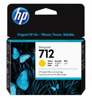 Tinteiro HP 712 Amarelo 3ED69A 29ml
