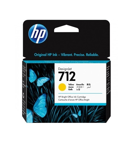 Tinteiro HP 712 Amarelo 3ED69A 29ml