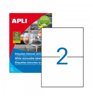 Etiquetas Removiveis 210x148mm 100 Folhas A4 200un