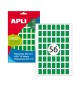 Etiquetas 012x018mm 8Fls A5 Verde Apli 448un