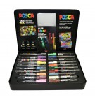 Mala Metálica Marcadores Sortidos Uniball Posca 20un