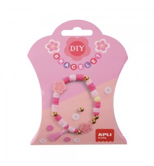 Kit Pulseiras Pink Flower Apli Kids