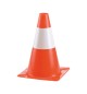 Cone Sinalização Branco/Laranja 30cm