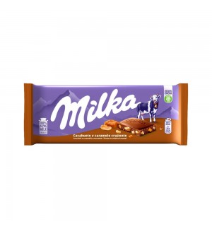 Tablete Chocolate Milka Caramelo/Amendoim 90g