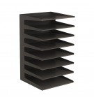 Conjunto 8 Tabuleiros Metálicos Preto