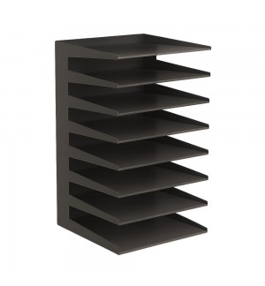 Conjunto 8 Tabuleiros Metálicos Preto