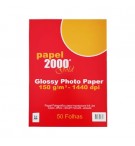 Papel A4 150g InkJet Foto Glossy 50 Folhas
