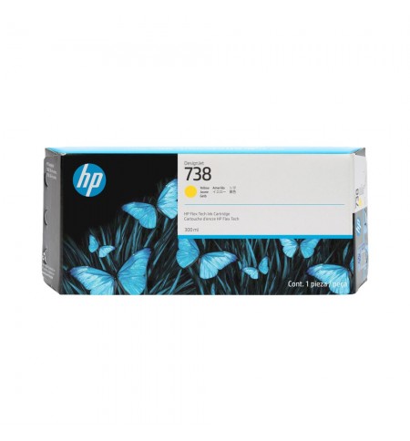 Tinteiro HP 738 Amarelo 676M8A 300ml