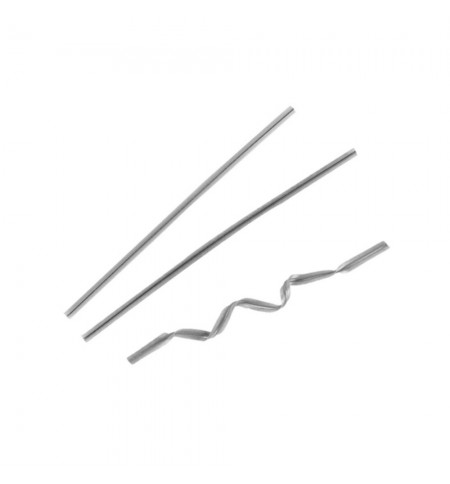 Fecho para Bolsa 9,5cm Prateado Metal 100un