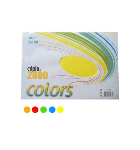 Papel Fotocopia 5 Cores Intensas A4 080gr 5x20 100Fls