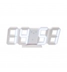 Relógio LED 3D Digitos Brancos