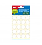 Etiquetas Redondas 19mm Branco Apli 2663 120un