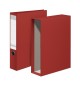 Pasta Arquivo Fibra+Caixa Fixa L40 2 Argolas D Vermelho