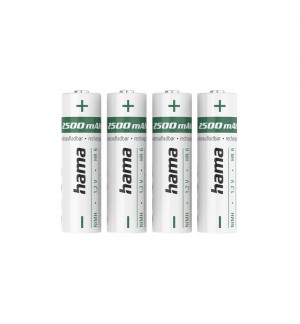 Pilhas Recarregáveis AA 1.2V 2500mAh Hama 4un