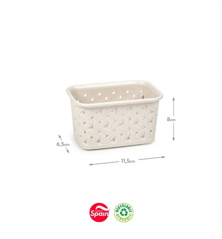 Caixa Multiusos Nature Eco Nº5 06,5x11,5x8cm Bege