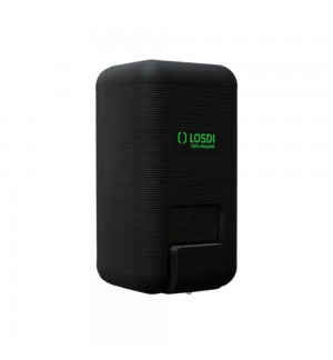 Saboneteira Enchimento Plástico EcoLuxe Losdi Preto Mate 1L