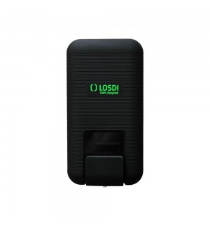 Saboneteira Enchimento Plástico EcoLuxe Losdi Preto Mate 1L