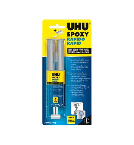 Cola Rápida 27g UHU Plus Epoxy (5 min)