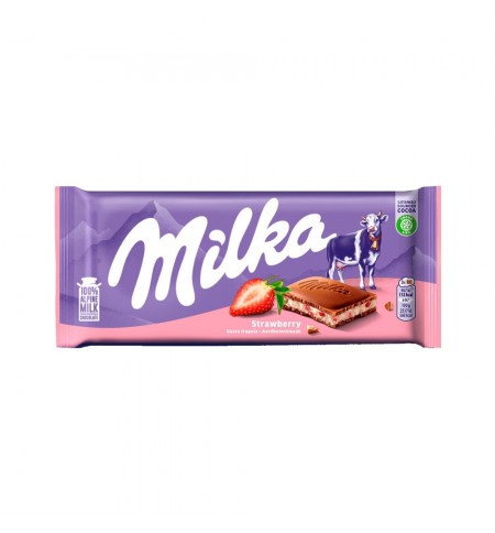 Tablete Chocolate Milka Morango 100g