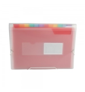 Pasta Classificadora com Fole PP A5 Transparente
