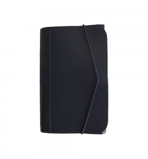 Pasta Classificadora com Fole PP Elásticos 178x115mm Preto