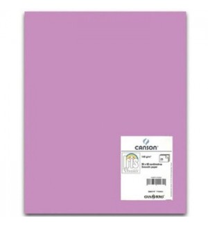 Cartolina 50x65cm 240g Malva CANSON 25 Folhas