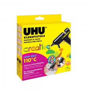 Pistola de Cola Quente UHU Creative 110º + 4 recargas