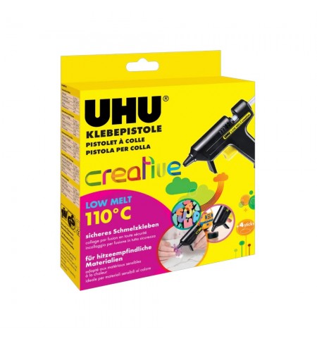 Pistola de Cola Quente UHU Creative 110º + 4 recargas