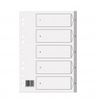 Separadores A4 Plástico Numerados (1 a 5)