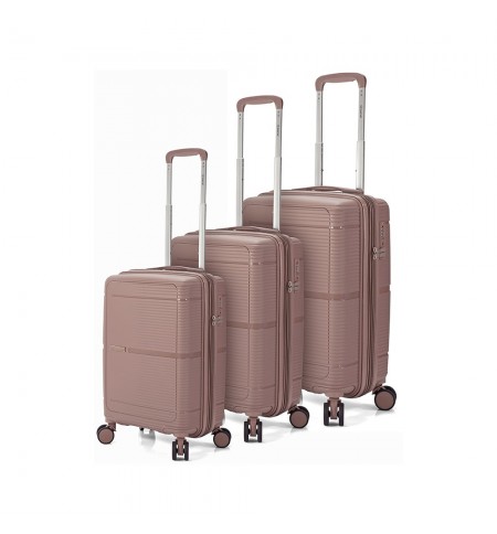 Malas Viagem com Trolley Cabine Média Grande PP Bege 3un