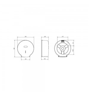 Dispensador Papel Higiénico Jumbo Smart Jofel Preto