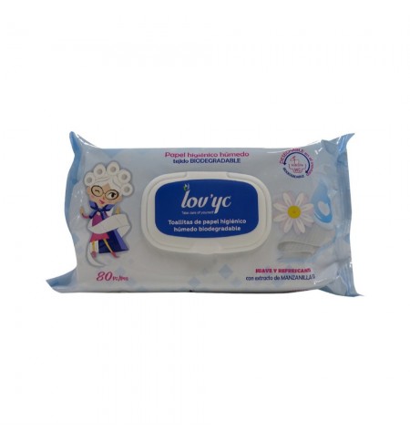 Papel Higiénico Húmido Biodegradável Camomila 80un