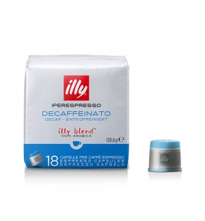 Café Cápsulas IperEspresso ILLY Descafeinado Pack 18un