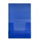 Pasta Plástico c/Elásticos A4 3 Abas Azul Translúcido