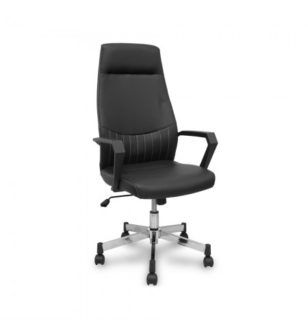 Cadeira Direção Giratória Opti520 Semi-Pele Pret