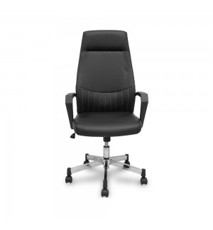 Cadeira Direção Giratória Opti520 Semi-Pele Pret