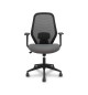 Cadeira Operativa Giratória com Braços Ergo529 Preto/Cinza
