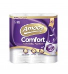 Papel Higiénico Doméstico 18mts 3Fls 48g Acolchoado 9 Rolos