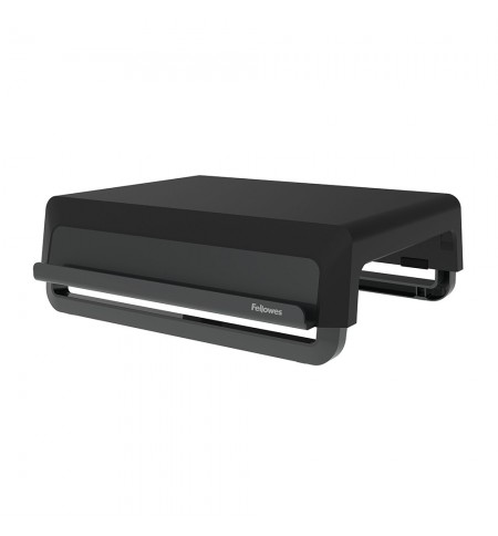 Base Monitor 8.20x35.40x30.40cm Reciclável Breyta Preto