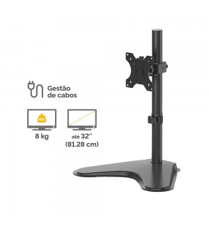Suporte Mesa 1 Monitor até 32 Pol Seasa Preto